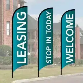 Message Wave Flag Kits - Teal
