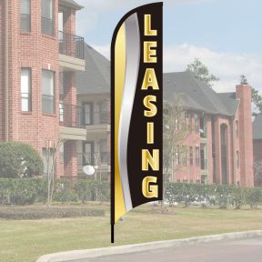 Metallic Wave Flag Kits - Black Gold
