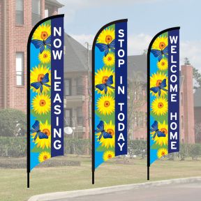 Wave Flag Kits - Happy Butterfly