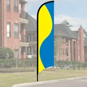 Wave Flag Kit - Yellow and Blue
