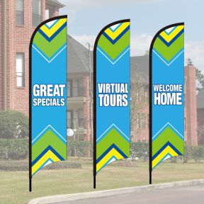 Wave Flag Kits - Bright Chevron
