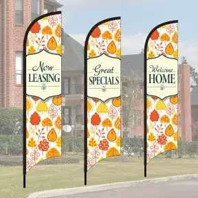 Wave Flag Kits - Autumn Garden