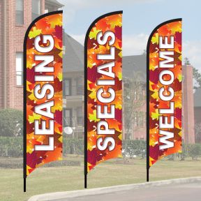 Wave Flag Kits - Fall Letters