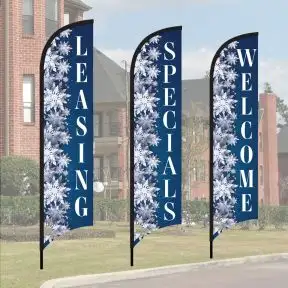 Wave Flag Kits - Layered Snow