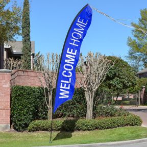 Windfeather 'Welcome Home' Message Flags - Flag Only