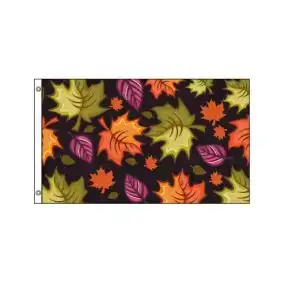 Horizontal Flags - Classic Falling Leaves