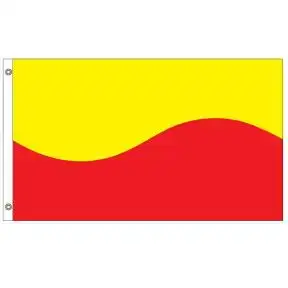 Horizontal Flag - Yellow and Red