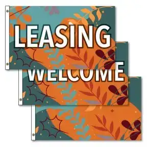 Horizontal Flags - Fall Motif