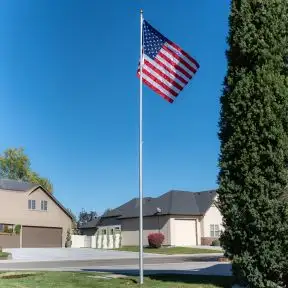 20' Aluminum Flagpole - Telescoping Pole
