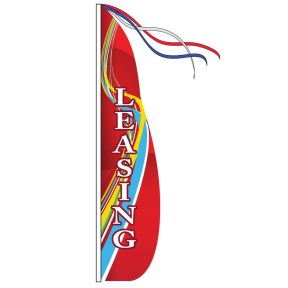 Wind Streamer Flag Only - Red Swirl