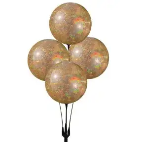 Reusable 4 Balloon Clusters - Glitter Collection