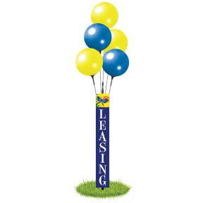 Vinyl Balloon Pole Covers - Happy Butterfly