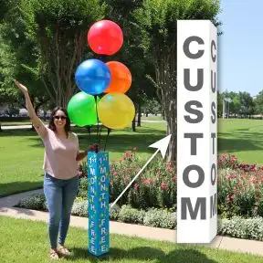 Vinyl Balloon Pole Covers - Custom Design