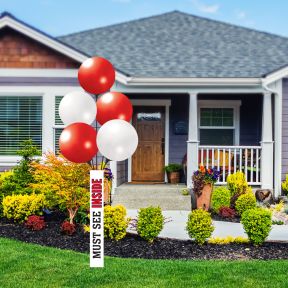 Real Estate Balloon Pole Cover - Must See Inside