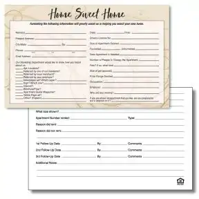 Guest Card - Home Sweet Home