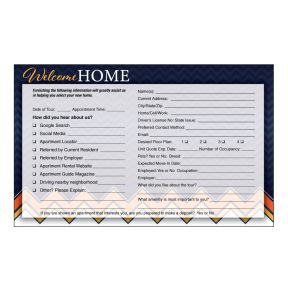 Guest Card - Chevron