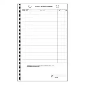 Maintenance Pegboard Journal Form