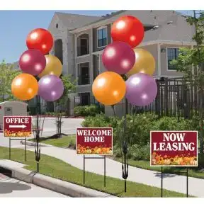 Marketing Kits - Balloon Clusters and Bandit Signs - Autumn Harvest