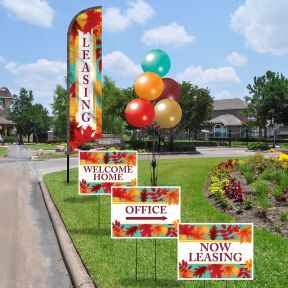 Marketing Kits &ndash; Leasing Wave Flag and Balloon Kit