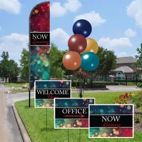 One Wave Flag and Balloon Curb Appeal Kit 