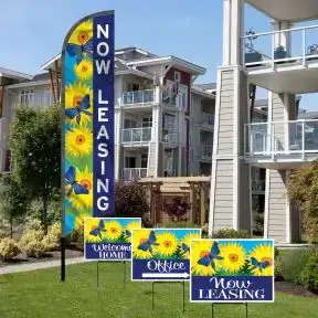 Starter Budget Wave Flag Curb Appeal Kit