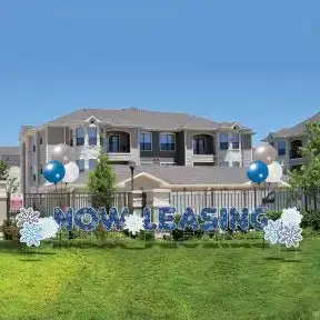 Marketing Kits - Yard Letters Leasing Kit - Blue Snowflakes