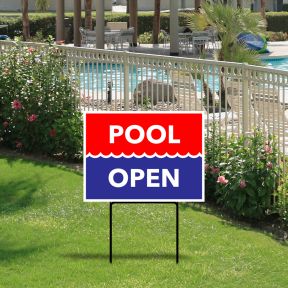 Bandit Yard Sign Kit - Pool Open/Pool Closed