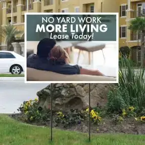 Bandit Sign Kit - Apartment Living "Lease Today"