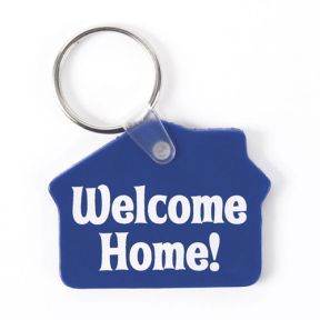 Key Tag Welcome Home House Shaped