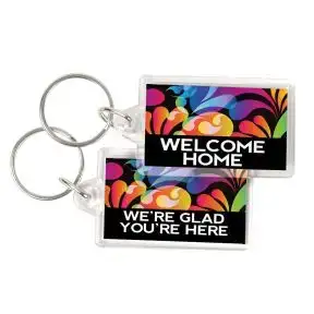 Acrylic Key Tag - Neon Splash
