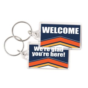 Acrylic Key Chain - Chevron 