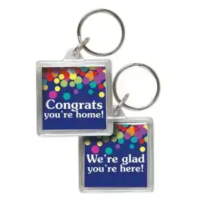 Acrylic Key Chain - Confetti 