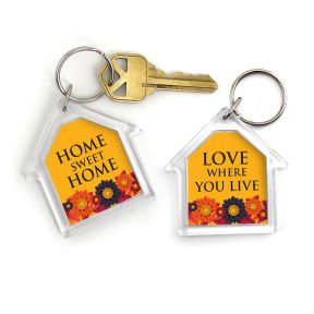 Acrylic Key Chain - Harvest Flowers