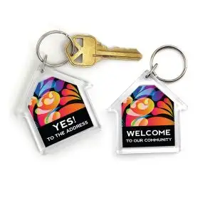 Acrylic Key Chain - Neon Splash