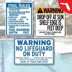 Florida Pool Sign Kit