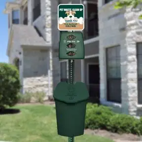 Custom Plastic Deluxe Pet Waste Station