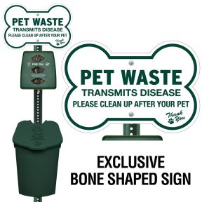Plastic Paw Pal Station - Dog Bone Sign