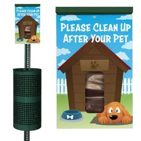 Designer Pet Waste Station - In the Doghouse