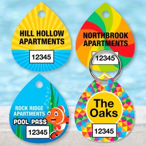 Custom Pool Pass - Water Drop - Full Custom