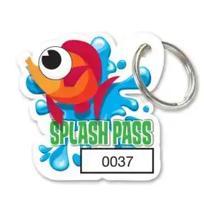 Splash Pass Key Tag Kit - Fish - Die Cut