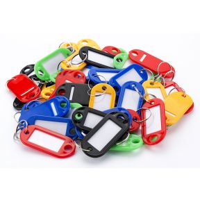 Vertical Key Tags - 50 pack assorted