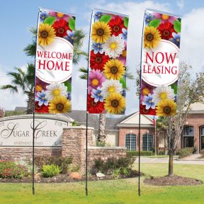 Windless Flag Kits - Flower Medley