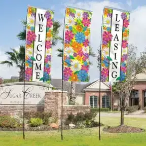Windless Flag Kits - Happy Blooms