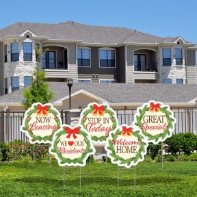 Lawn Letters - Holiday Wreath Icons