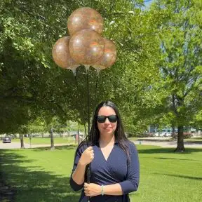 4-Balloon Outdoor Cluster with 8" Vinyl Balloons - Glitter Collection