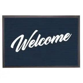 Welcome Outdoor Mats - Midnight Blue