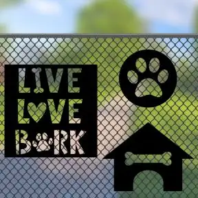 Dog Park Fence Art - Bark Park