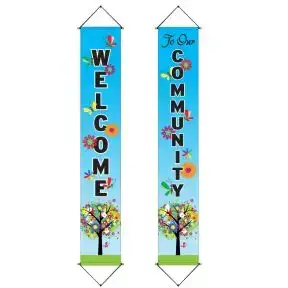 Spring Tree Porch Banner Set
