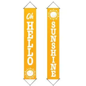 Hello Sunshine  Porch Banner Set