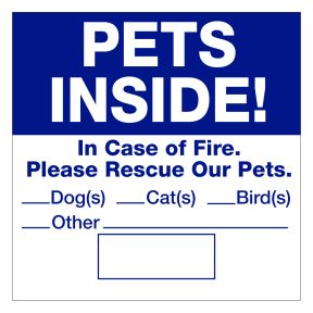 Magnetic Pet Permit - Pets Inside
